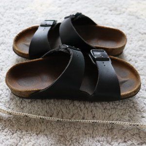 Black Arizona Birkenstock, Bikor-Flor Kids Size 2-2.5